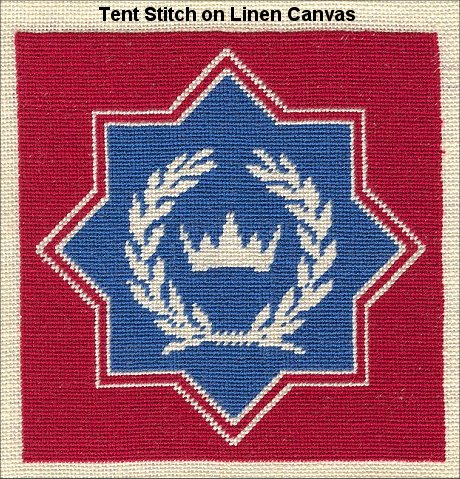 Tent Stitch on Linen Canvas